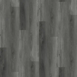 Commercial vinyl plank flooring (SPC) in Midnight Ash