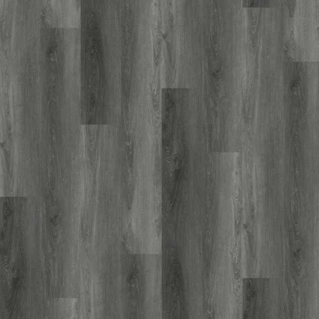 Commercial vinyl plank flooring (SPC) in Midnight Ash