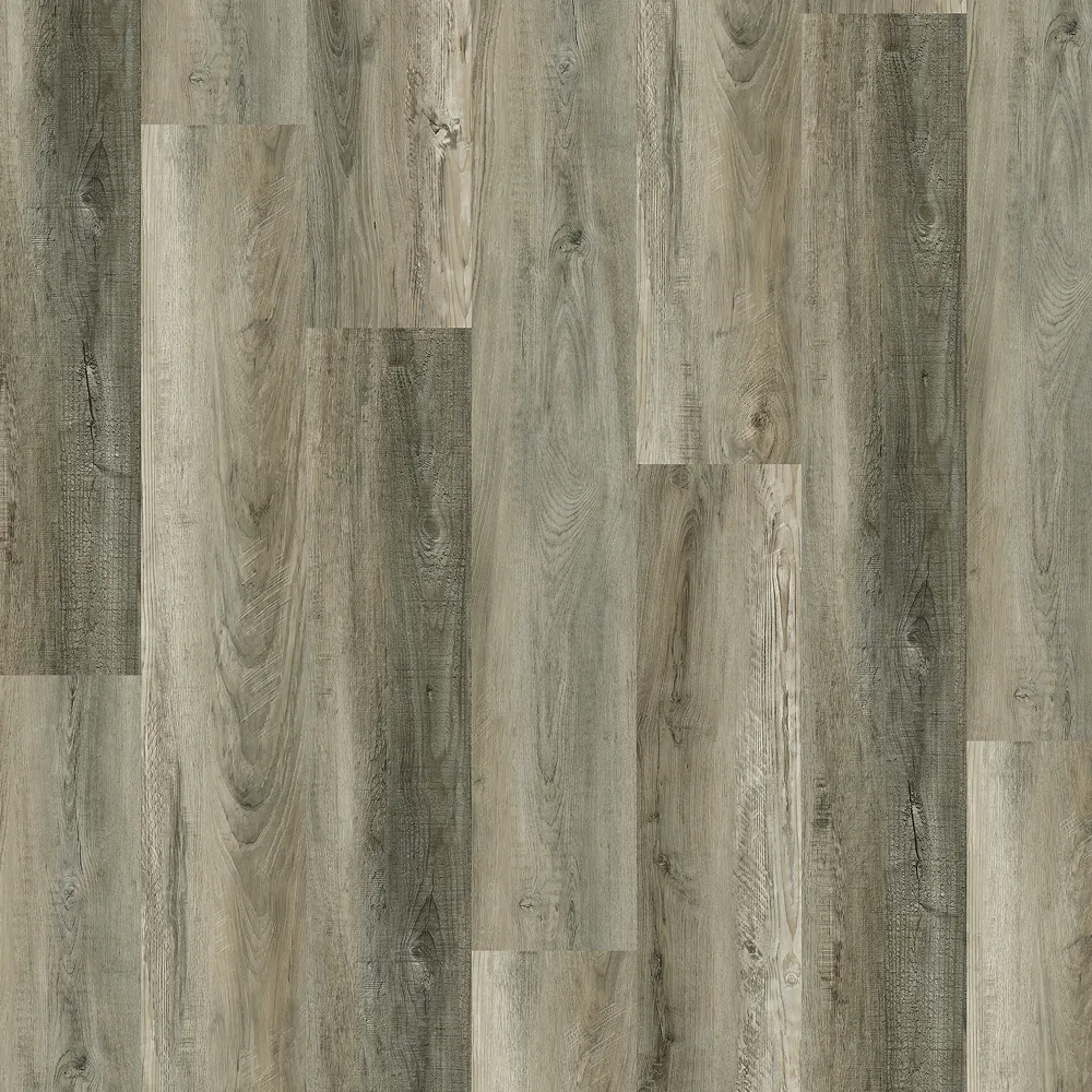 Commercial vinyl plank flooring (SPC) in Smoked Taupe Oak